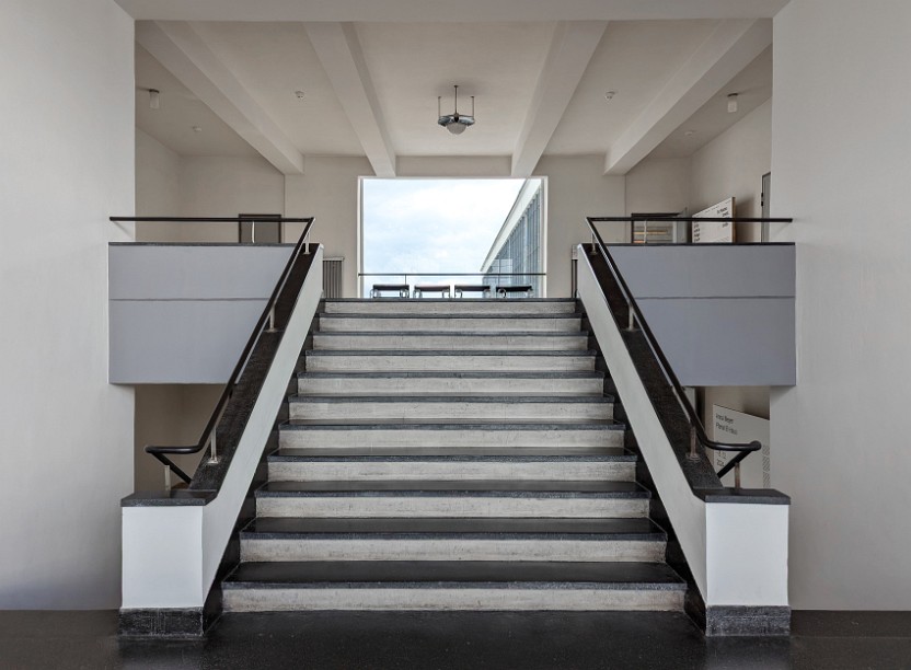 Treppenhaus im Bauhaus,Dessau, Arch. Walter Gropius