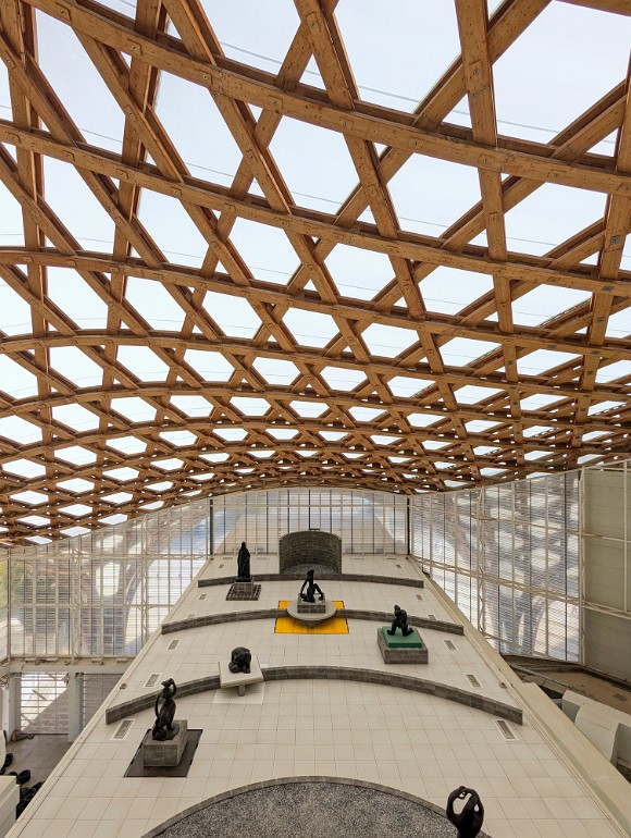 Centre Pompidou-Metz, Kunstmuseum, Frankreich / Arch. Shigeru Ban und Jean de Gastines