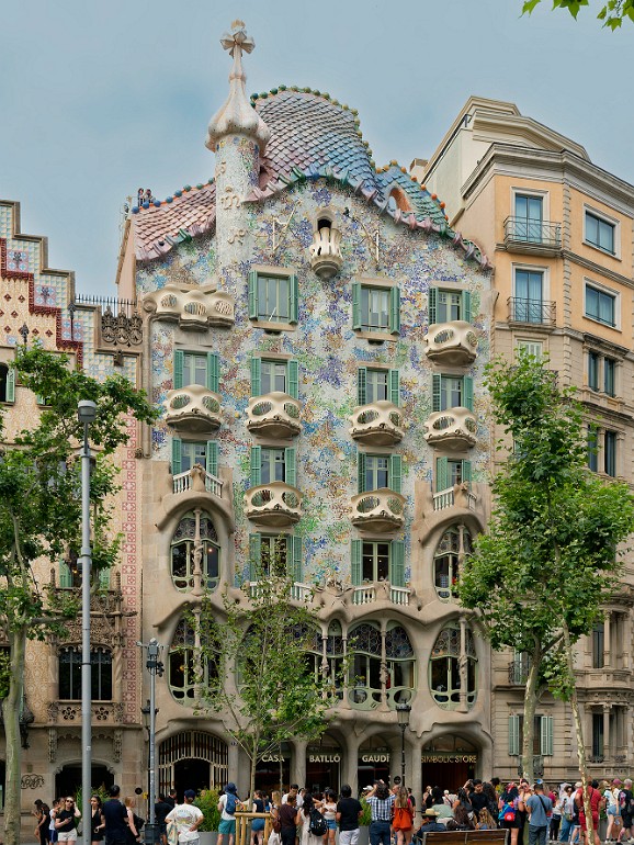 Casa Batllo Barcelona, Spanien, Architekt Antoni Gaudi