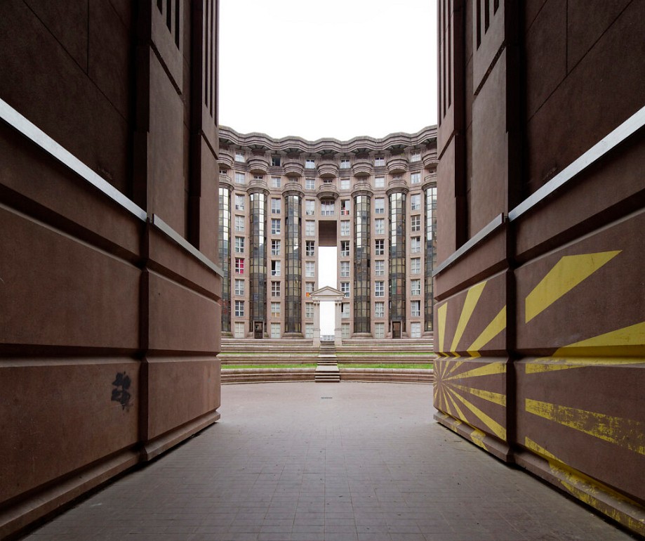 Espaces d'Abraxas, Noisy-le-Grand Paris Frankreich, Postmoderner Wohnkomplex, Baujahr 1978-1983 Architekt Ricardo Bofill